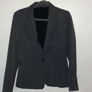 Express gray suit jacket